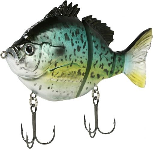 Fishlab 4" Black Crappie Hard Swimbait #BGS-4-BC