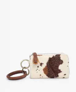 Jen & Co Liv Bangle Wristlet Cow Brown