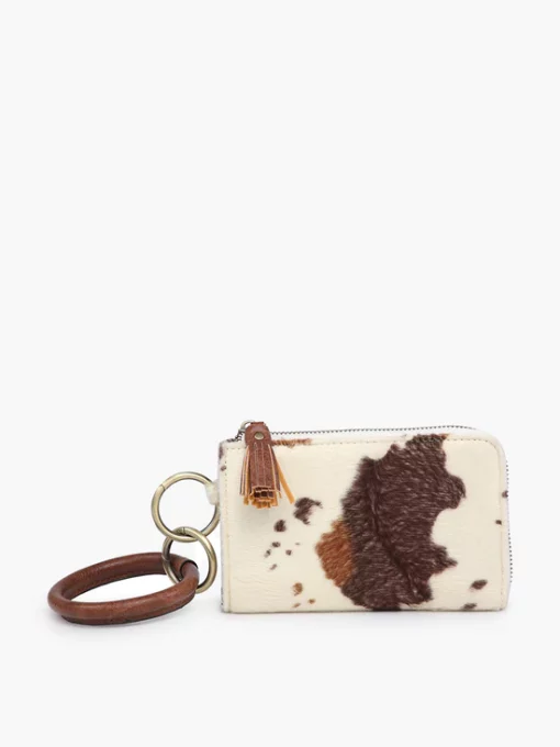 Jen & Co Liv Bangle Wristlet Cow Brown