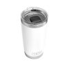 YETI Rambler 20oz Tumbler W/Magsl Lid White #21070060025