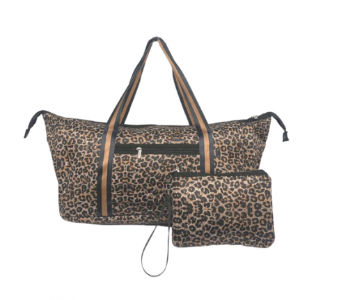 Girlie Girl Neoprene Duffle Bag - Brown Leopard #NP-6503DB