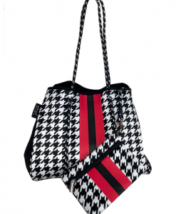 Girlie Girl Neoprene Tote Bag - Houndstooth #NP-4500