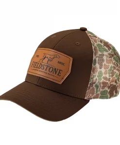 Fieldstone Brown & Camo Mesh Hat #RH-13