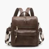 Jen & Co Amelia Backpack Coffee