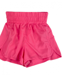 Girlie Girl Women's Elastic Waist Shorts - Coral #SH-0524