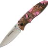 Case Knife Browning Folding Liner Lock Knife Pink Camo #1374574