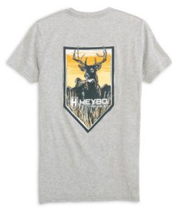 Heybo Men's Deer On Shield SS Tee #HEY1399