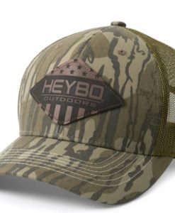 Heybo Merica Leather Patch Meshback Trucker #HEY7419