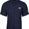 Drake Auburn S/S Flyweight Shirt Navy #SDAUB7000