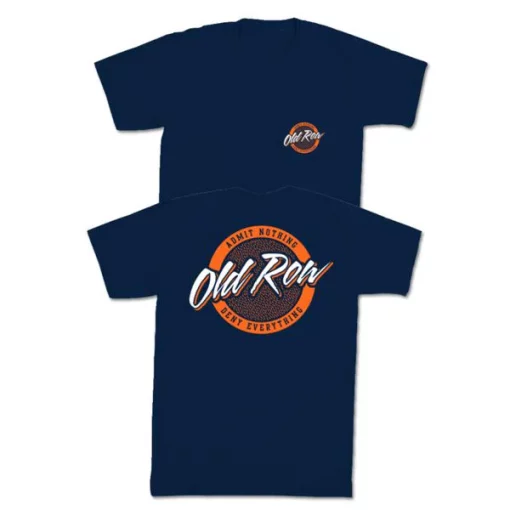 Old Row Tailgate Pocket Tee (Navy W/ Orange)