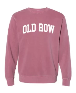 Old Row Pigment Dyed Premium Crewneck Maroon