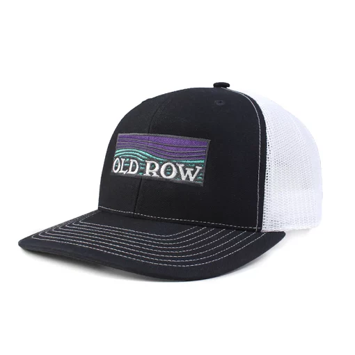 Old Row Waves Mesh Back Hat (Navy/White) #WROW-487