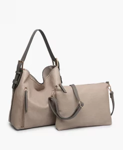 Jen & Co Alexa Hobo Fog Grey