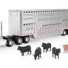 Tomy 1/32 Freightliner 122SD with Cattle Trailer and Cattle