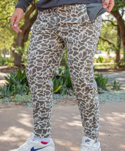 Burlebo Classic Deer Camo Fleece Joggers