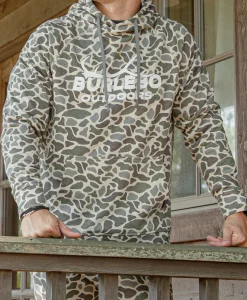 Burlebo Classic Deer Camo Elk Horn Fleece Hoodie