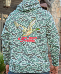 Burlebo Retro Duck Camo Fleece Hoodie