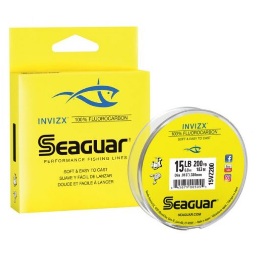 Seaguar InvizX -15 Lb Clear Fluorocarbon Line #15VZ200