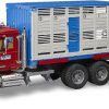 Bruder Mack Granite Cattle Transporter With 1 Cow #BT02830