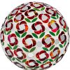 Evergreen Garden 10" Mosaic Glass Gazing Ball, Poinsettia #84G3542