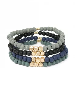 Fouray Fashion 4 Piece Light Green Bracelet #B133BK