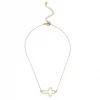 Fouray Fashion Gold Cross Necklace #N135GD