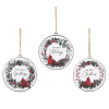 Ganz Cardinal In Wreath Disc Ornament - 6 Piece #CX178904