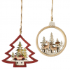 Ganz Laser-Cut Tree And Deer Scene Ornaments - 6 Piece #MX181268