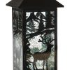 Ganz Lighted LED Shimmer Deer Candle Lantern #129228