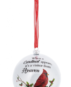 Ganz Ornament - When A Cardinal Appears, It's A Visitor From Heaven #EX22317