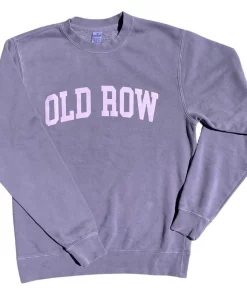 Old Row Pigment Dyed Premium Crewneck Plum #WROW-2558