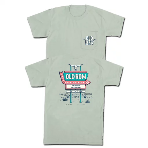 Old Row Outdoors Road Sign Pocket Tee #WROW-2590