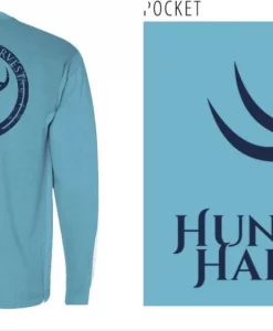 Hunt to Harvest Long Sleeve Distressed Circle Marine Blue