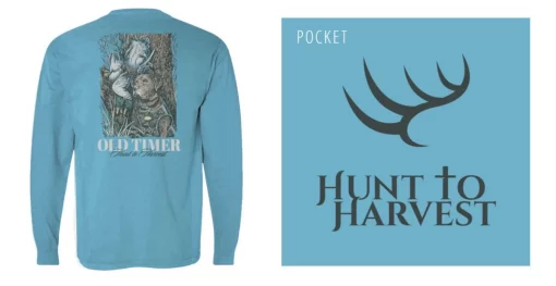 Hunt to Harvest Long Sleeve Old Timer Marine Blue