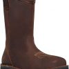 Danner Men's Bull Run 11" Square Toe Wellington Work Boot Brown #15582