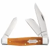 Case Knife Natural Canvas Micarta Large Stockman #23693