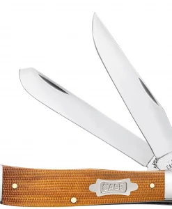 Case Knife Natural Canvas Micarta Trapper #23690