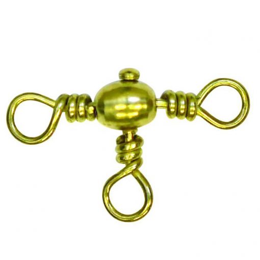 Eagle Claw Brass Crossline Swivel Size 6 #01061-006