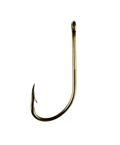 Eagle Claw Plain Shank Offset Hook Size 3/0 #084AH-3/0