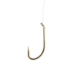 Eagle Claw Plain Shank Snelled Hook 2/0 - Bronze #031H-2/0