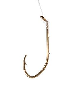 Eagle Claw Pro-V Bend Snelled Baitholder Hook Size 4 #138H-4