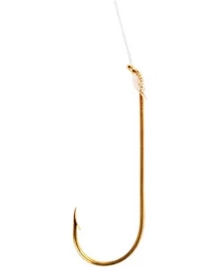 Eagle Claw Snelled Aberdeen Offset Fish Hook Size 4 #127H-4