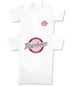 Old Row Tuscaloosa, Alabama Circle Logo Pocket Tee White #WROW-784