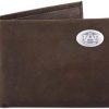 Zep-Pro Auburn Light Brown Crazyhorse Conch Bifold Wallet #UAU-IWT1-CRZH