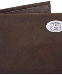 Zep-Pro Auburn Light Brown Crazyhorse Conch Bifold Wallet #UAU-IWT1-CRZH