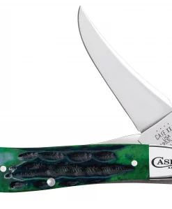 Case Knife Deep Canyon Jig Hunter Green Bone RussLock #75838