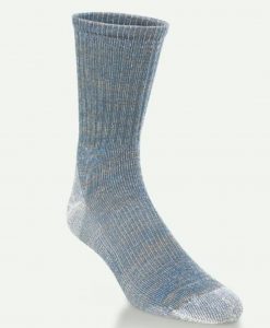 Hiwassee Men's Large Weight Outdoor Tech Socks - Denim/Coyote #H1012