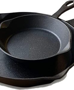 Bayou Classic 2-PC Skillet Set-8 Inch 12 Inch #7452