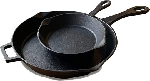 Bayou Classic 2-PC Skillet Set-8 Inch 12 Inch #7452