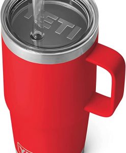 Yeti Rambler 25 Oz. Mug W/ Straw Lid - Rescue Red #21071501894